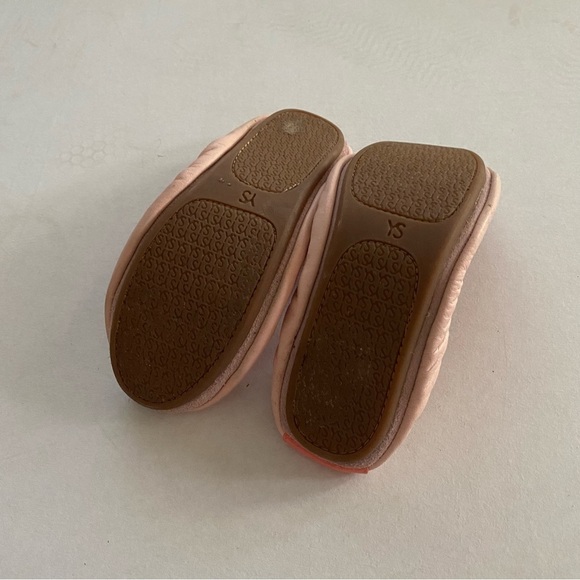 Yosi Samra Girl’s Powder Pink Sugar Melon Bow Ballet Flats - Picture 8 of 8